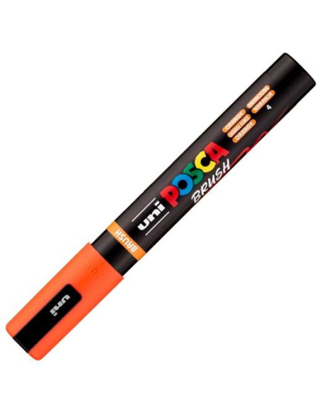 MARCADOR TOPACA NO PERM UNI POSCA BRUSH 1-4mm PC-5BR NARANJA
