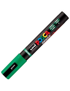 POSCA MARCADOR PC-5BR BRUSH PUNTA M SEMIFLEXIBLE VERDE