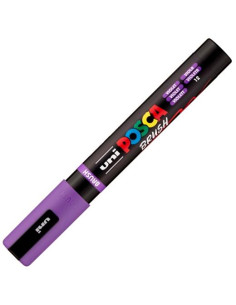 POSCA MARCADOR PC-5BR BRUSH PUNTA M SEMIFLEXIBLE VIOLETA
