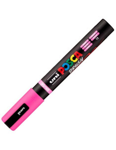 POSCA MARCADOR PC-5BR BRUSH PUNTA M SEMIFLEXIBLE ROSA