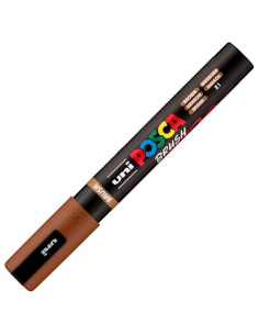 MARCADOR TOPACA NO PERM UNI POSCA BRUSH 1-4mm PC-5BR MARRON