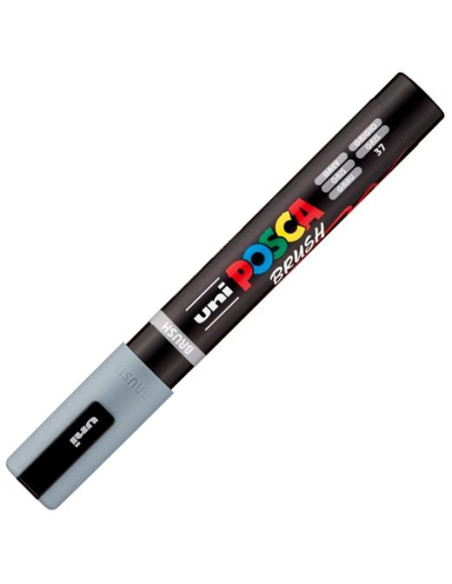 MARCADOR TOPACA NO PERM UNI POSCA BRUSH 1-4mm PC-5BR GRIS