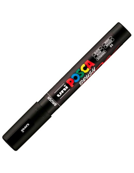 MARCADOR TOPACA NO PERM UNI POSCA BRUSH 1-4mm PC-5BR NEGRO