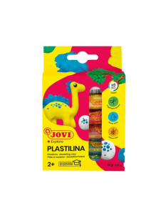 CAJA 6 TUBOS PLASTILINA JOVI 15gr 2