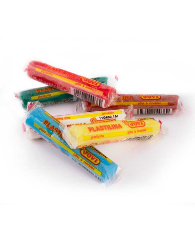 CAJA 6 TUBOS PLASTILINA JOVI 15gr