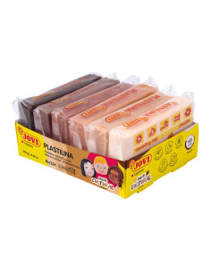 CAJA 6 PASTILLAS PLASTILINA JOVI MULTI CULTURAL 50gr