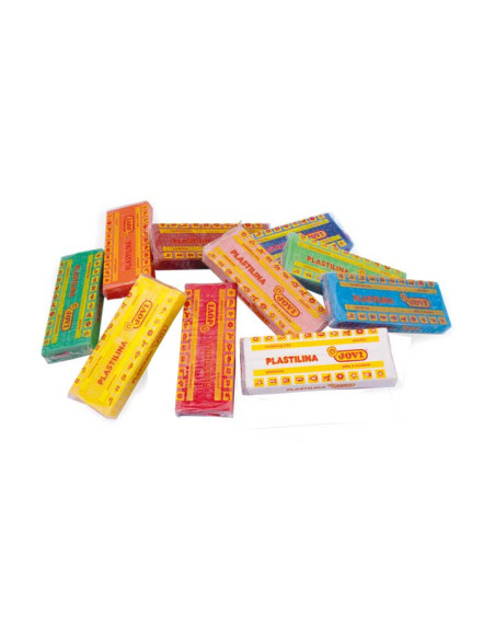 CAJA 10 PASTILLAS PLASTILINA JOVI 150gr