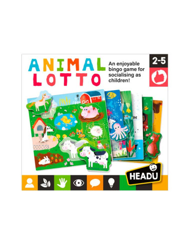 JUEGO HEADU ANIMAL LOTTO - MONTESSORI