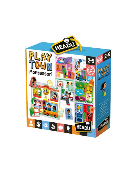 JUEGO HEADU "PLAY TOWN - MONTESSORI"