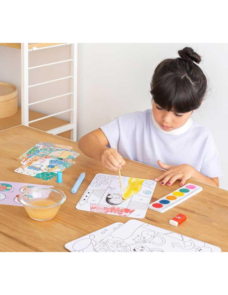 KIT APLI KIDS WATERCOLOUR MAGIC ART 5 años
