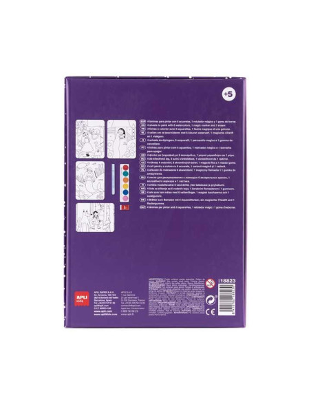 KIT APLI KIDS WATERCOLOUR MAGIC ART 5 años