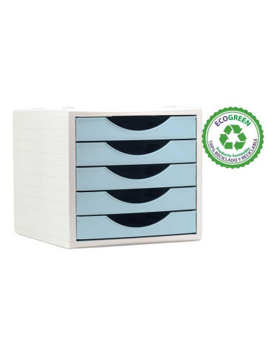MÓDULO ARCHIVO 2000 5 CAJONES PASTEL ECOGREEN
