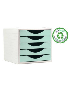 MÓDULO ARCHIVO 2000 5 CAJONES PASTEL ECOGREEN