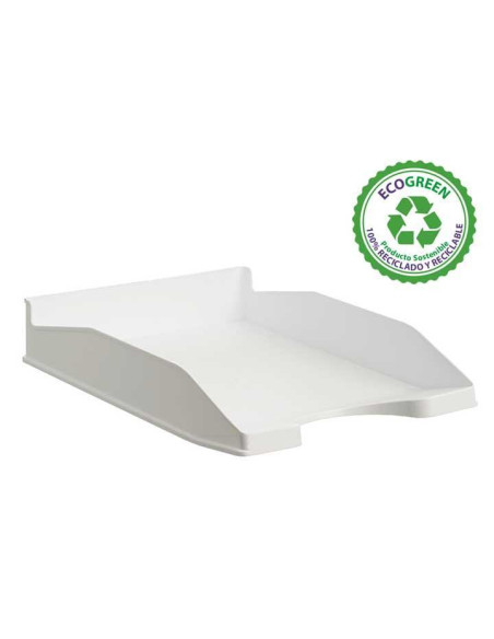 ARCHIVO 2000 BANDEJA ECOGREEN APILABLE 3 POSICIONES 345X255X60MM RECICLADO BLANCO PASTEL