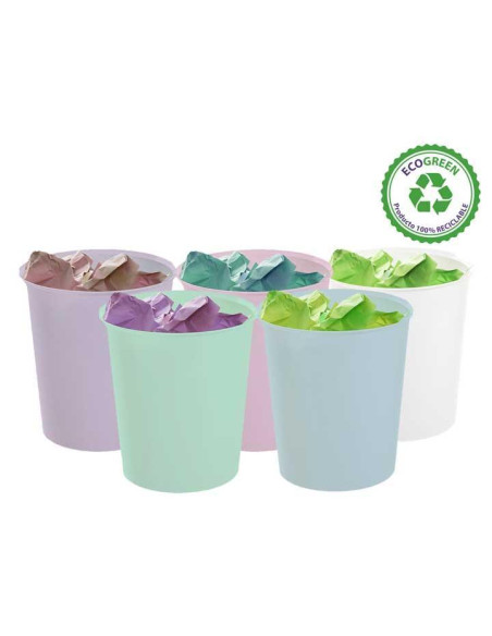 PAPELERA ARCHIVO 2000 PASTEL ECOGREEN 18L