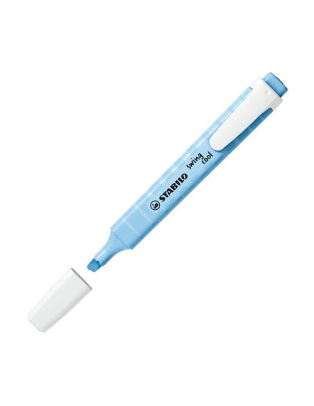 STABILO MARCADOR FLUORESCENTE SWING COOL PASTEL AZUL VENTOSO CAJA 10 UD