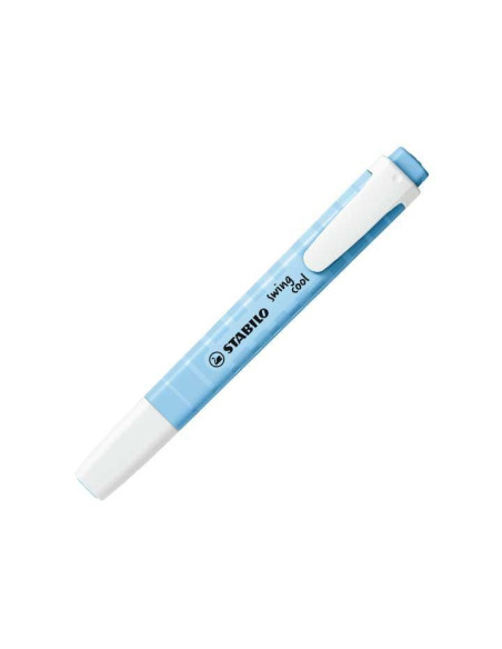 STABILO MARCADOR FLUORESCENTE SWING COOL PASTEL AZUL VENTOSO CAJA 10 UD