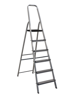 ESCALERA ALUMINIO SFK 6 PELDAÑOS HOMOLOGADA