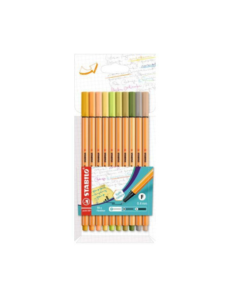 ESTUCHE 10 ROTULADORES STABILO POINT 88 SURTIDO 2
