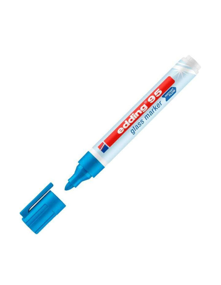 MARCADOR  EDDING 95 PARA CRISTAL AZUL CLARO