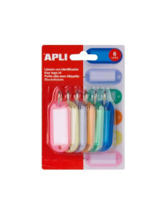 BLÍSTER 6 LLAVEROS APLI TRANSLÚCIDO