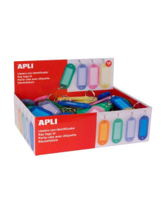 CAJA 100 LLAVEROS APLI TRANSLÚCIDO