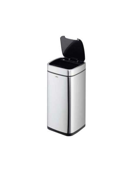 PAPELERA ACERO INOXIDABLE DURABLE NO TOUCH CON SENSOR 21 LITROS