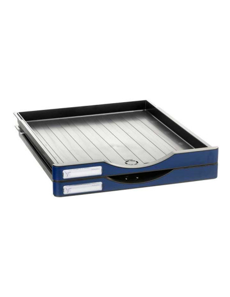 CONJUNTO 2 CAJONES ARCHIVODOC PEQUEÑOS AZUL