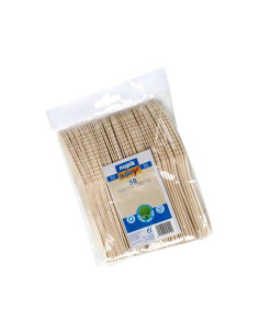 BOLSA 50 CUCHILLOS DE MADERA NUPIK 16cm 2