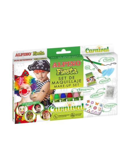 SET MAQUILLAJE FACIAL ALPINO "FIESTA: CARNAVAL"