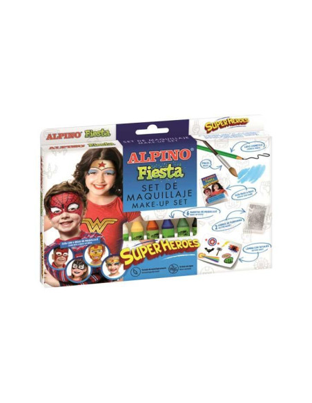 SET MAQUILLAJE FACIAL ALPINO "FIESTA: SUPERHEROES"