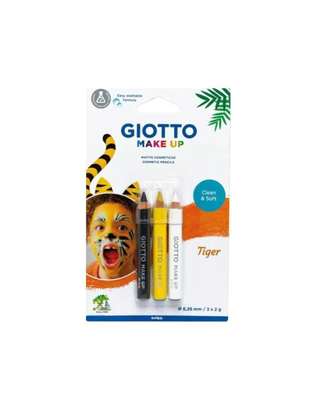 SET 3 LÁPICES GIOTTO "MAKE UP: TIGRE"