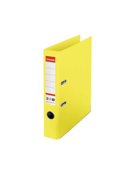 ESSELTE ARCHIVADOR PALANCA N1 CO2 NEUTRAL A4 CARTÓN 100 RECICLADO LOMO 50MM AMARILLO VIVIDA