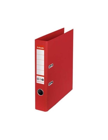 ESSELTE ARCHIVADOR PALANCA N1 CO2 NEUTRAL A4 CARTÓN 100 RECICLADO LOMO 50MM ROJO VIVIDA