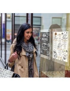 PORTAPOSTER MURAL NOBO PREMIUM PLUS REMOVIBLE A3