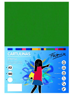PAQUETE 50h CARTULINA FABRISA A3 180gr