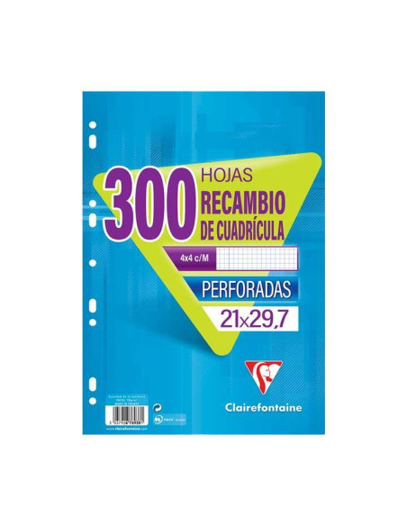 RECAMBIO CLAIREFONTAINE A4 300h