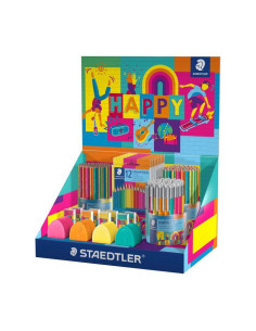 LAPIZ STAEDTLER GAMA HAPPY LINE SURTIDO EXPOSITOR de 182 72x Lapices 118 HAPPY 48x Lapices 119 HAPPY 36x Portaminas graphite 777