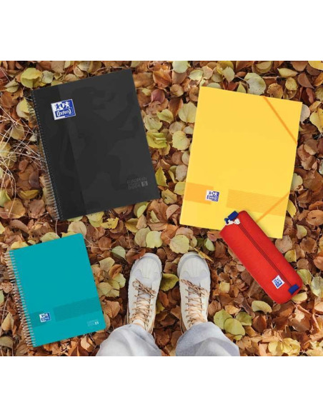 OXFORD CUADERNO CLASSIC EUROPEANBOOK 5 WRITE&ERASE 120H A4 5X5 MICROPERFORADO TAPA EXTRADURA NEGRO