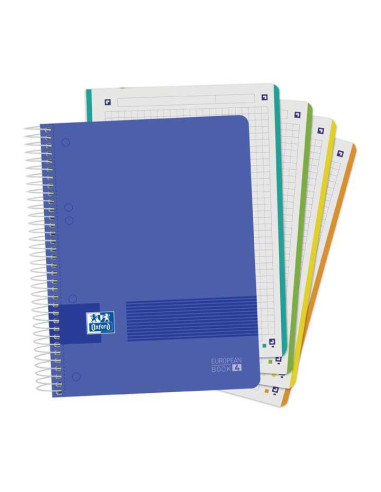 CUADERNO OXFORD EUROPEANBOOK 4 LIVE&GO A5 120h COLORES VIVOS