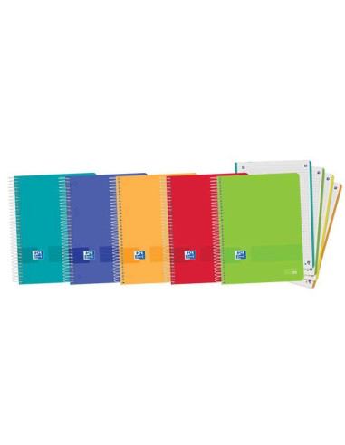 CUADERNO OXFORD EUROPEANBOOK 4 LIVE&GO A5 120h COLORES VIVOS