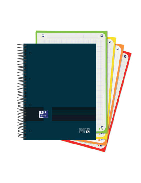 OXFORD CUADERNO & YOU EUROPEANBOOK 5 WRITE&ERASE 120H A5 5X5 MICROPERFORADO TAPA EXTRADURA CSURTIDOS NEUTROS