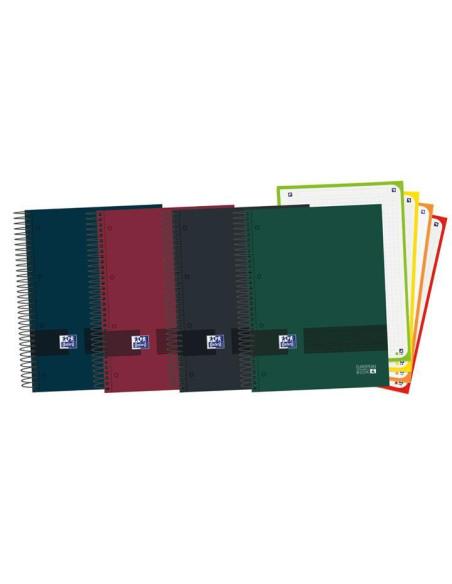 OXFORD CUADERNO & YOU EUROPEANBOOK 5 WRITE&ERASE 120H A5 5X5 MICROPERFORADO TAPA EXTRADURA CSURTIDOS NEUTROS
