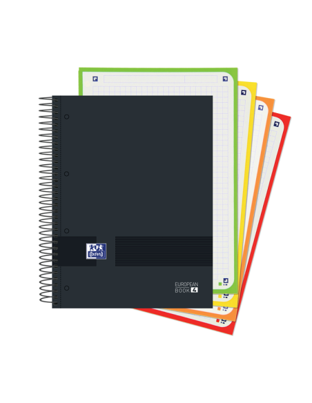 OXFORD CUADERNO & YOU EUROPEANBOOK 5 WRITE&ERASE 120H A5 5X5 MICROPERFORADO TAPA EXTRADURA CSURTIDOS NEUTROS