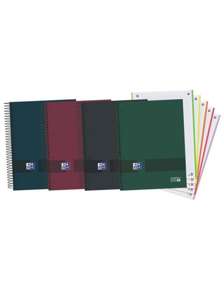 OXFORD CUADERNO & YOU EUROPEANBOOK 5 WRITE&ERASE 120H A4 5X5 MICROPERFORADO TAPA EXTRADURA CSURTIDOS NEUTROS