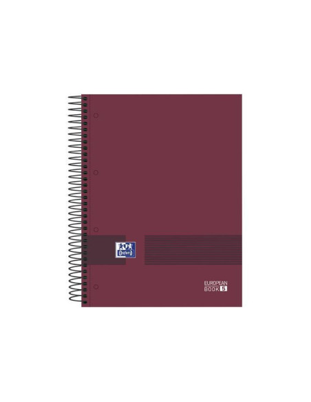 OXFORD CUADERNO & YOU EUROPEANBOOK 5 WRITE&ERASE 120H A4 5X5 MICROPERFORADO TAPA EXTRADURA CSURTIDOS NEUTROS