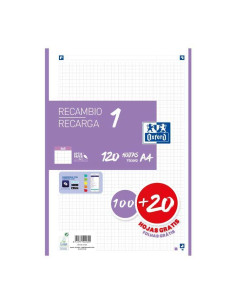 RECAMBIO OXFORD CLASSIC COLOR 1 A4 100h20h 5x5