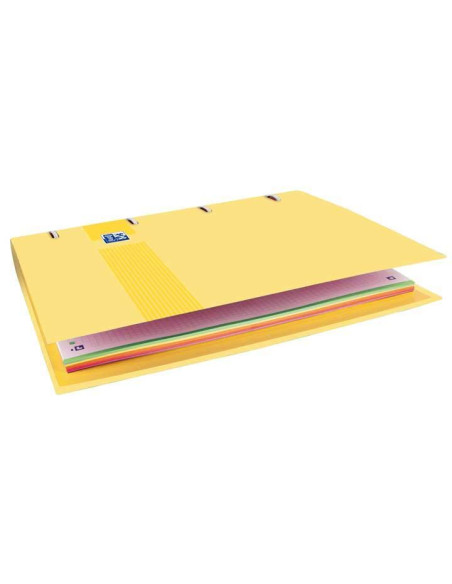 OXFORD & YOU TE CARPETA 4 ANILLAS 35MM EUROPEANBINDER A4 TEXTRADURA CRECAMBIO 5X5 BANANA