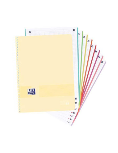 CUADERNO OXFORD EUROPEANBOOK 8 LIVE&GO A4 160h COLORES PASTEL