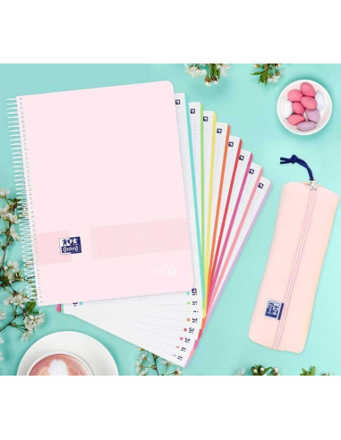 CUADERNO OXFORD EUROPEANBOOK 8 LIVE&GO A4 160h COLORES PASTEL